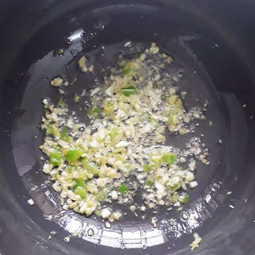 Add Green Chilli Garlic Ginger Paste - Spring Roll Recipe