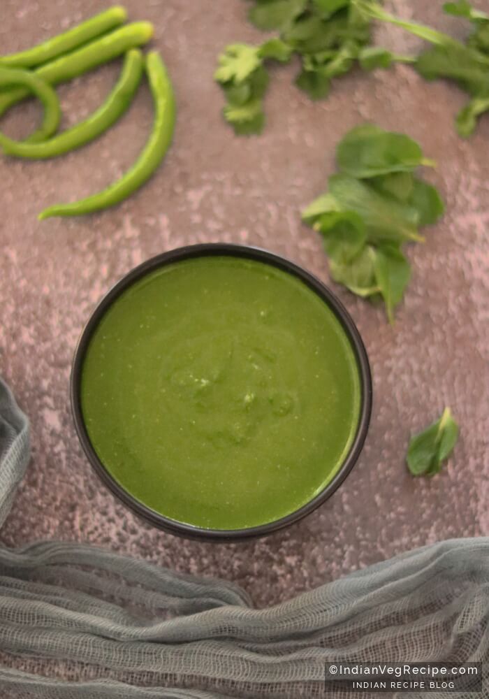 Green Chutney for Chaat Recipes