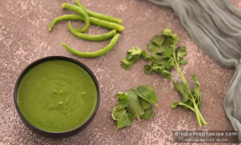 How to make Green chutney for chaat recipes